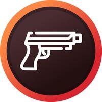 Gun Creative Icon Design vector