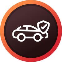 Car Insurance Creative Icon Design vector