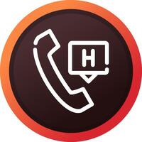 Emergency Call Creative Icon Design vector