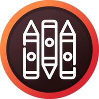 Crayon Creative Icon Design vector