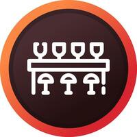 Bar Counter Creative Icon Design vector