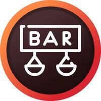 Bar Creative Icon Design vector