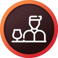 Bartender Creative Icon Design vector