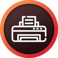 Printer Creative Icon Design vector