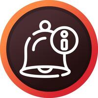 Notification Bell Creative Icon Design vector