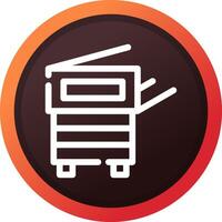 Copy Machine Creative Icon Design vector