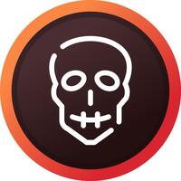 diseño de icono creativo de calavera vector