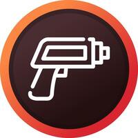 Thermometer Gun Creative Icon Design vector