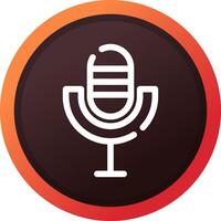 Microphone Creative Icon Design vector