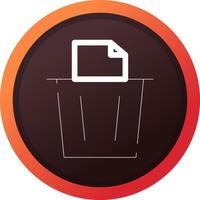 Paper Bin Creative Icon Design vector