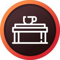 Coffee Table Creative Icon Design vector