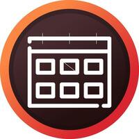glyph Gradient Corner Design vector
