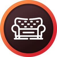 Sofa Creative Icon Design vector