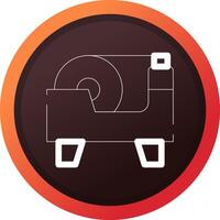 Tape Dispenser Creative Icon Design vector