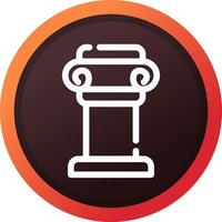 Pillar Creative Icon Design vector