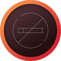 No Smoking Creative Icon Design vector