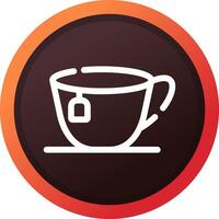 Tea Cup Creative Icon Design vector