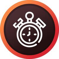 Alarm Clock Creative Icon Design vector