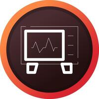 Cardiogram Creative Icon Design vector