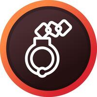 Handcuffs Creative Icon Design vector