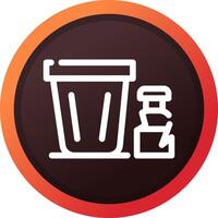 Disposal Creative Icon Design vector