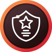 diseño de icono creativo de sheriff vector