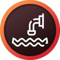 Waste Water Creative Icon Design vector