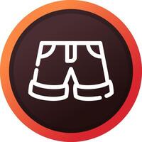 Shorts Creative Icon Design vector