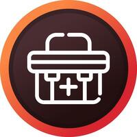 First Aid Kit Creative Icon Design vector