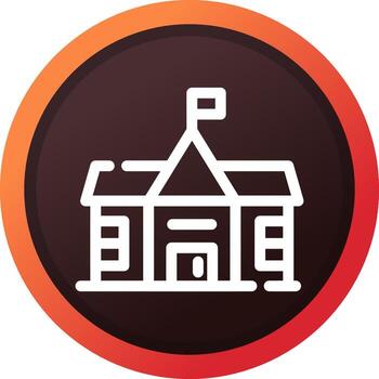 diseño de icono creativo de la escuela vector