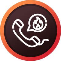 Emergency Call Creative Icon Design vector