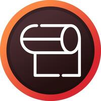 Tissue Roll Creative Icon Design vector