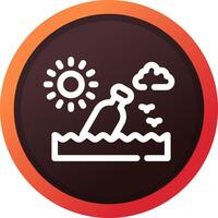 Message In A Bottle Creative Icon Design vector