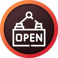 Open Creative Icon Design vector