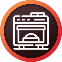 Oven Creative Icon Design vector