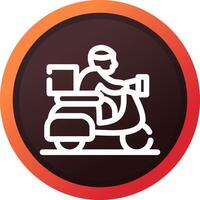 Delivery Bike Creative Icon Design vector