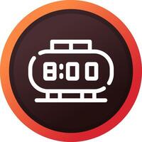 Digital Clock Creative Icon Design vector