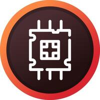 Processor Creative Icon Design vector