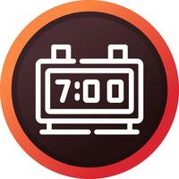 Digital Clock Creative Icon Design vector