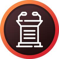 Lectern Creative Icon Design vector