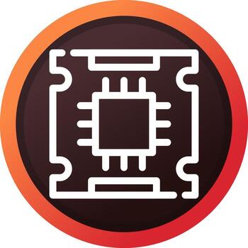 Processor Creative Icon Design vector