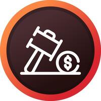 Auction Creative Icon Design vector