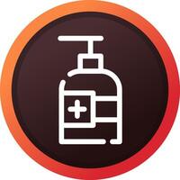 Hydroalcoholic Gel Creative Icon Design vector