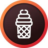 Ice Cream Creative Icon Design vector