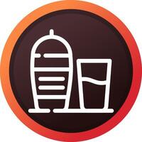 Cocktail Shaker Creative Icon Design vector