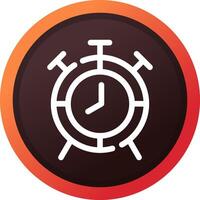 Alarm Clock Creative Icon Design vector