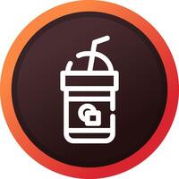 Iced Coffee Creative Icon Design vector