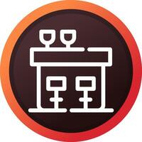 Bar Creative Icon Design vector