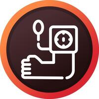 Blood Pressure Creative Icon Design vector