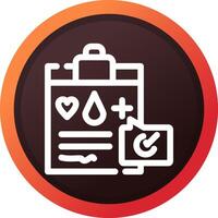 Medical Record Creative Icon Design vector